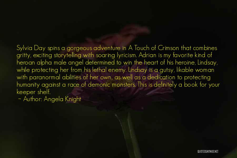 Dedication Of A Book Quotes By Angela Knight