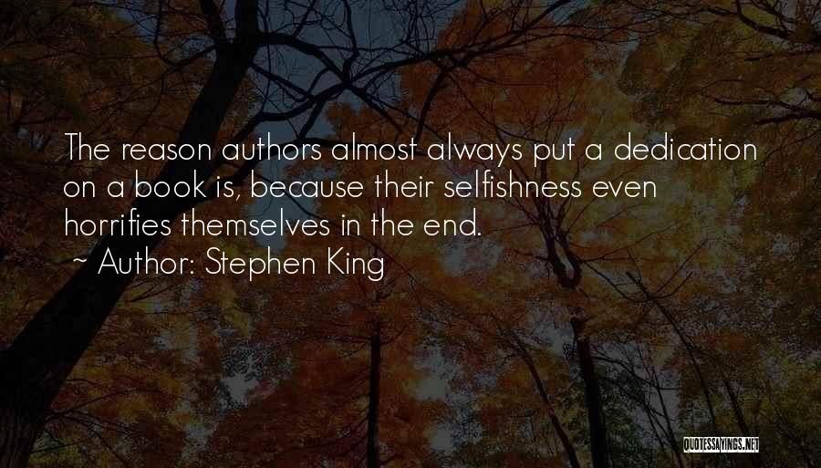 Dedication Of A Book Quotes By Stephen King