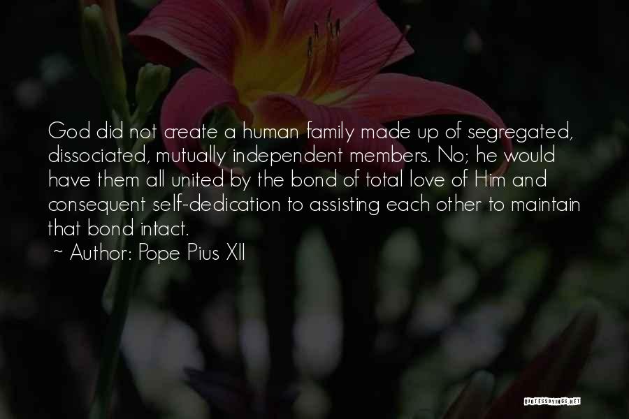 Dedication To God Quotes By Pope Pius XII