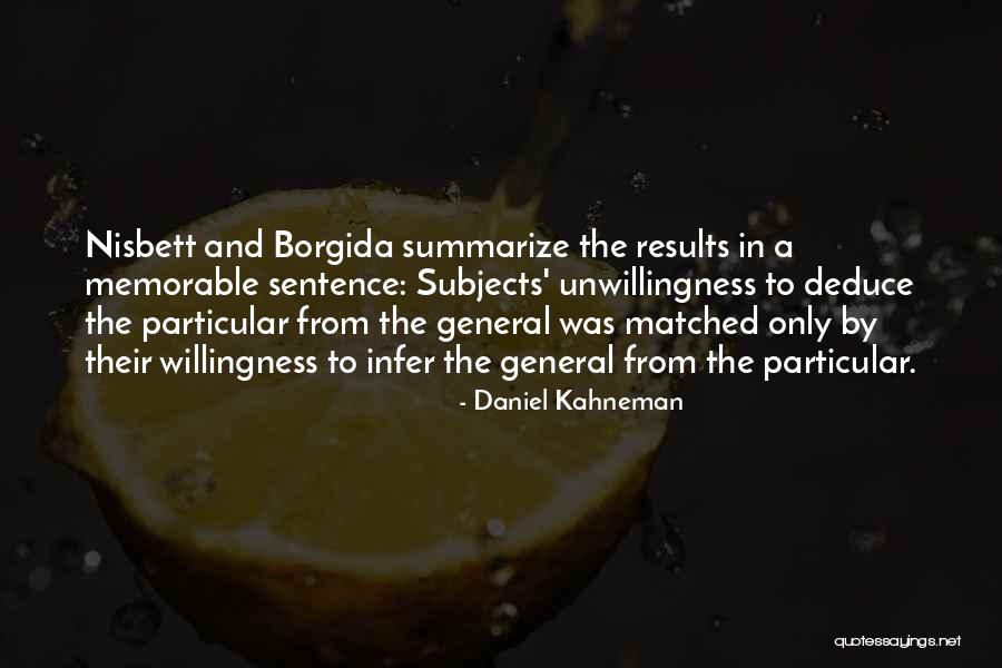 Deduce In A Sentence Quotes By Daniel Kahneman Deduce In A Sentence Quotes By Daniel Kahneman