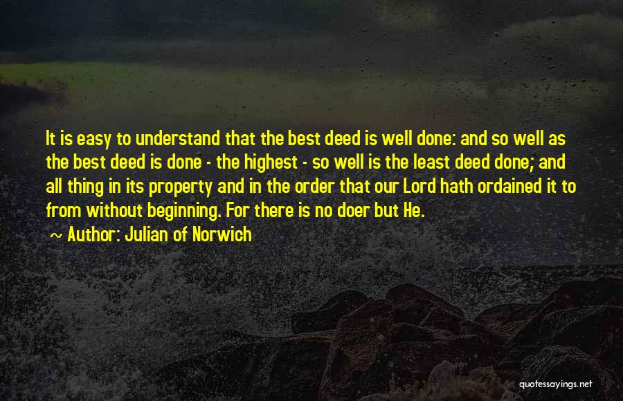 Deed Quotes By Julian Of Norwich