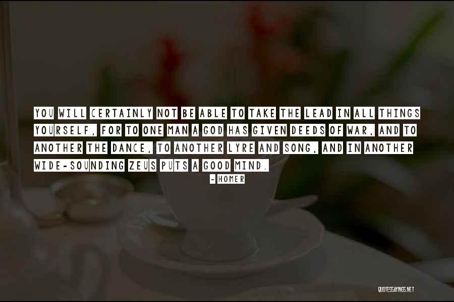 Deeds War Quotes By Homer Deeds War Quotes By Homer