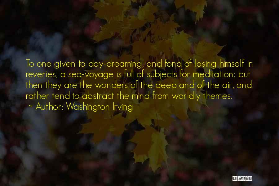 Deep Abstract Quotes By Washington Irving