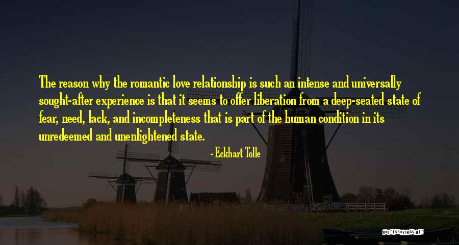 Deep And Romantic Love Quotes By Eckhart Tolle