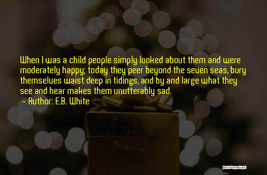 Deep And Sad Quotes By E.B. White