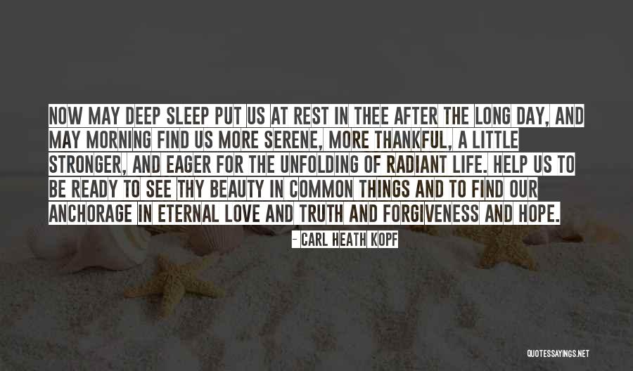 Deep Beauty Quotes By Carl Heath Kopf