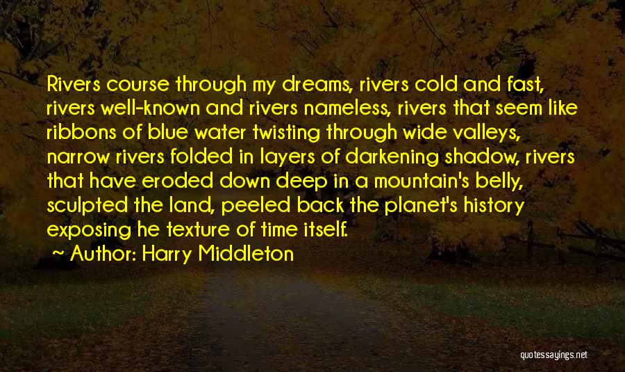 Deep Blue Water Quotes By Harry Middleton