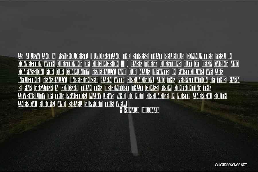 Deep Compassion Quotes By Ronald Goldman Deep Compassion Quotes By Ronald Goldman