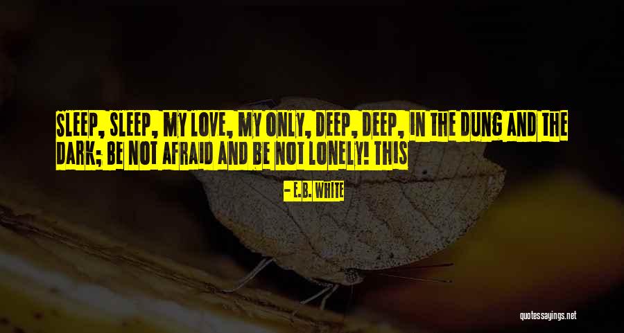 Deep Dark Love Quotes By E.B. White Deep Dark Love Quotes By E.B. White
