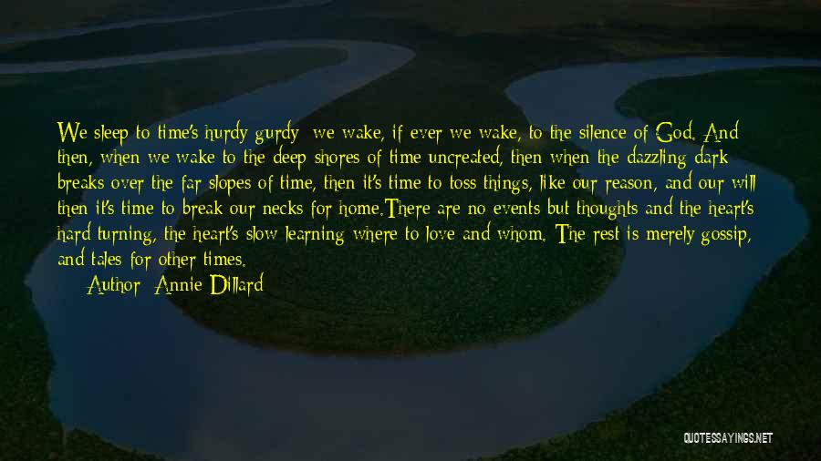 Deep Dark Thoughts Quotes By Annie Dillard