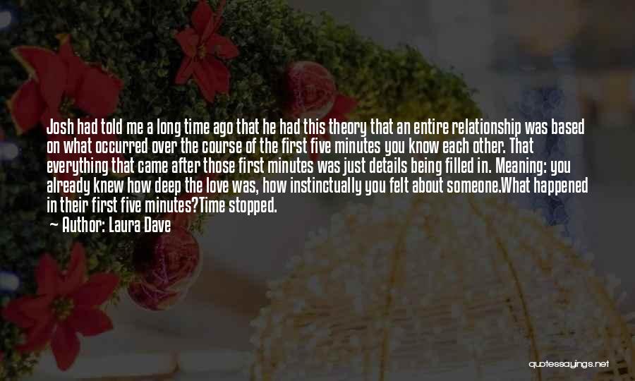 Deep Felt Love Quotes By Laura Dave