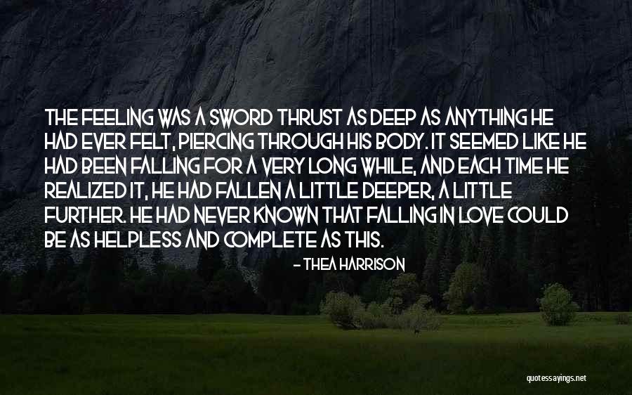 Deep Felt Love Quotes By Thea Harrison Deep Felt Love Quotes By Thea Harrison