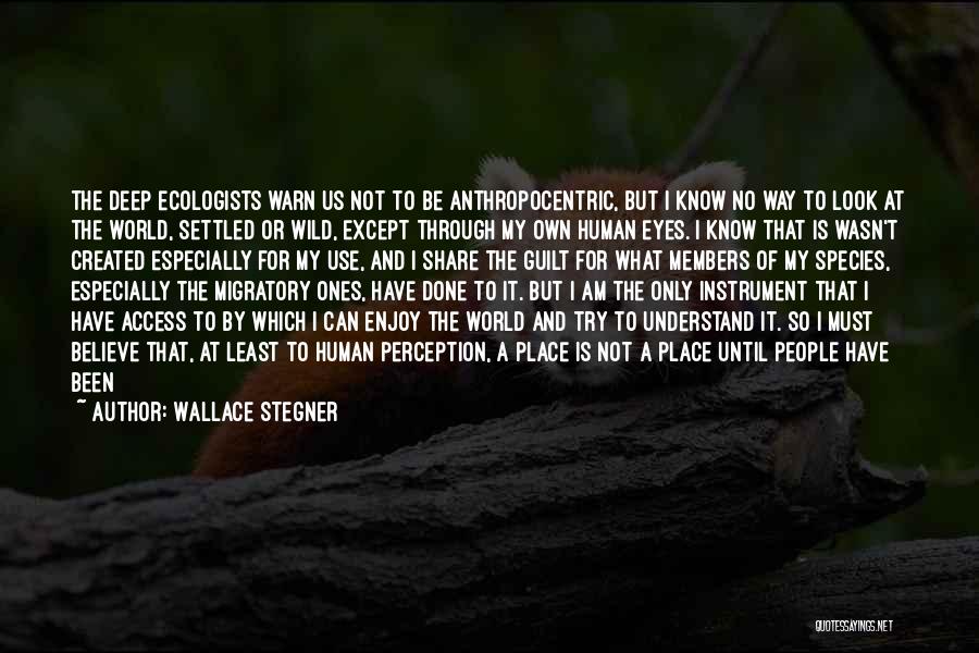Deep In My Eyes Quotes By Wallace Stegner