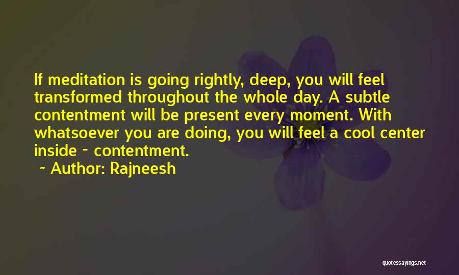 Deep Inside You Quotes By Rajneesh