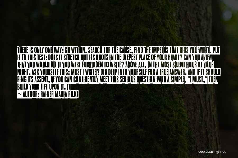 Deep Life Search Quotes By Rainer Maria Rilke