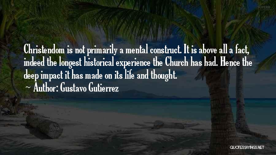 Deep Life Thought Quotes By Gustavo Gutierrez