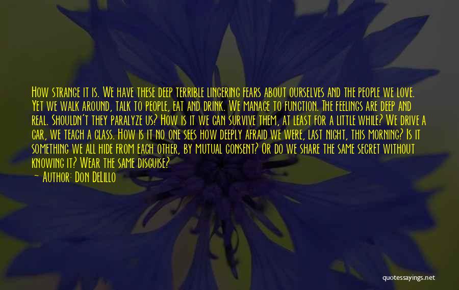 Deep Love Feelings Quotes By Don DeLillo