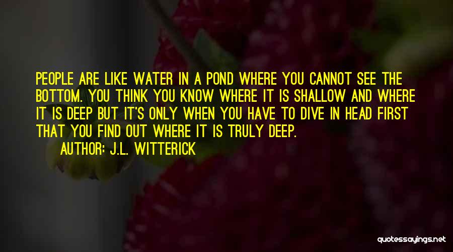 Deep Water Quotes By J.L. Witterick