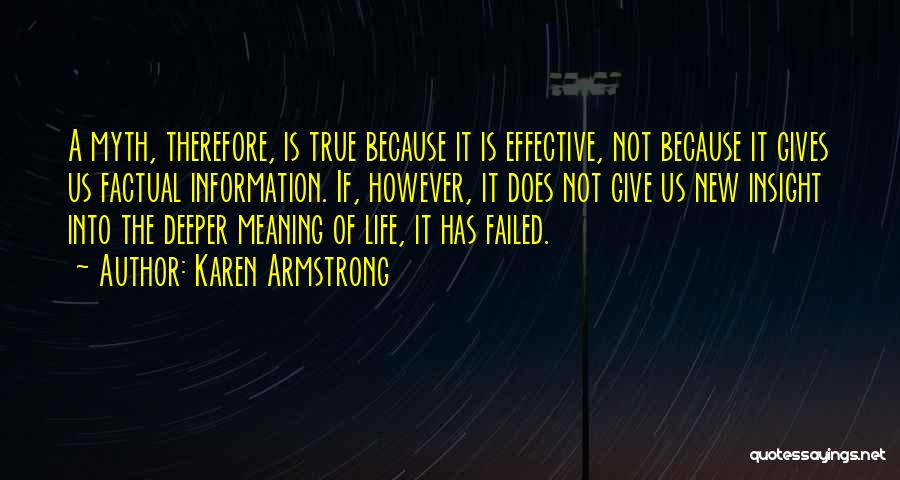 Deeper Meaning Of Life Quotes By Karen Armstrong