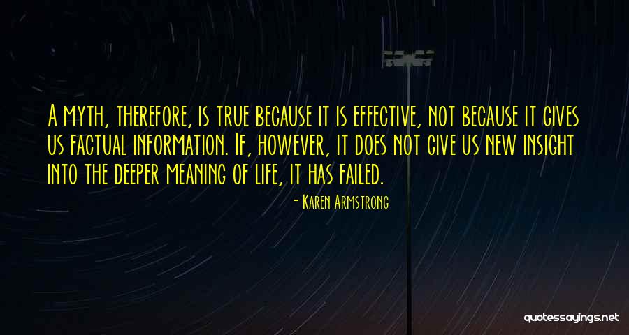 Deeper Meaning Of Life Quotes By Karen Armstrong