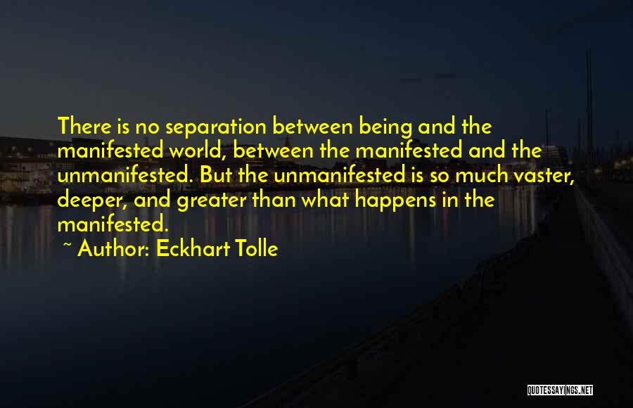 Deeper Than Quotes By Eckhart Tolle