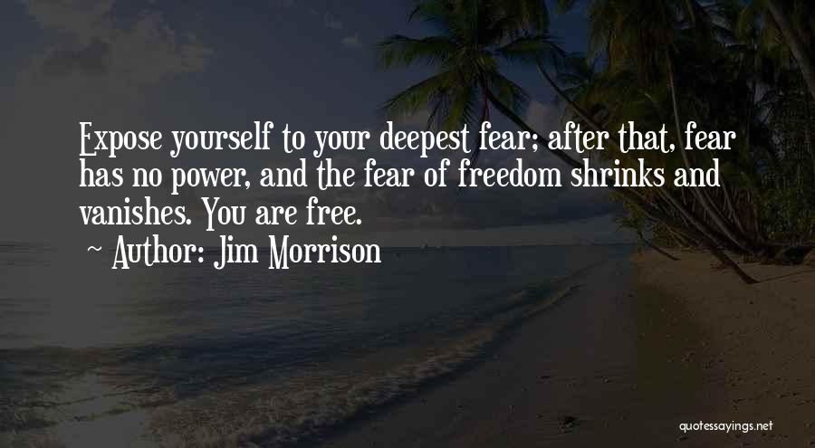 Deepest Fear Quotes By Jim Morrison