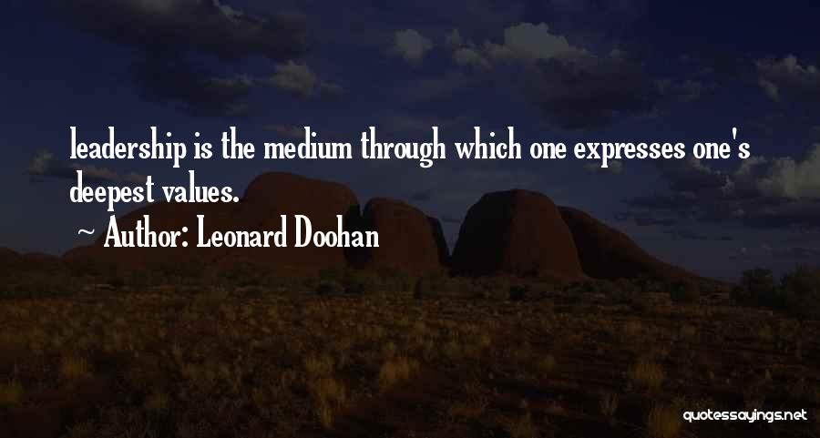 Deepest Quotes By Leonard Doohan