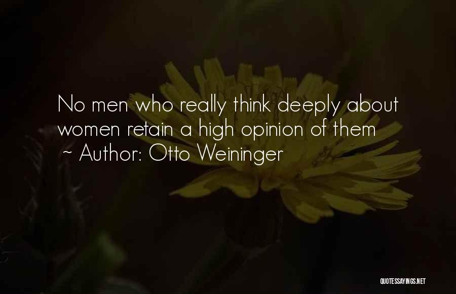 Deeply Inspirational Quotes By Otto Weininger