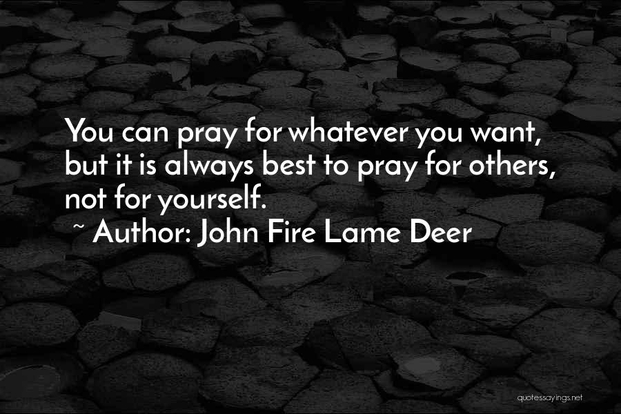 Deer Quotes By John Fire Lame Deer