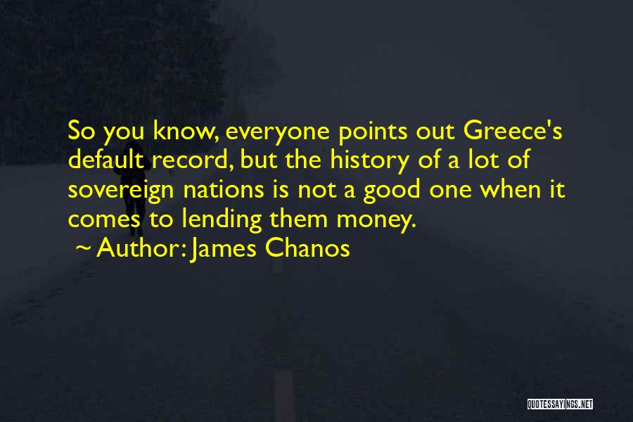 Default Quotes By James Chanos