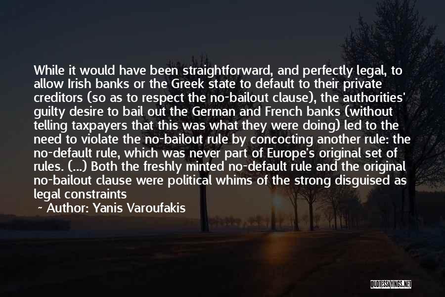 Default Quotes By Yanis Varoufakis
