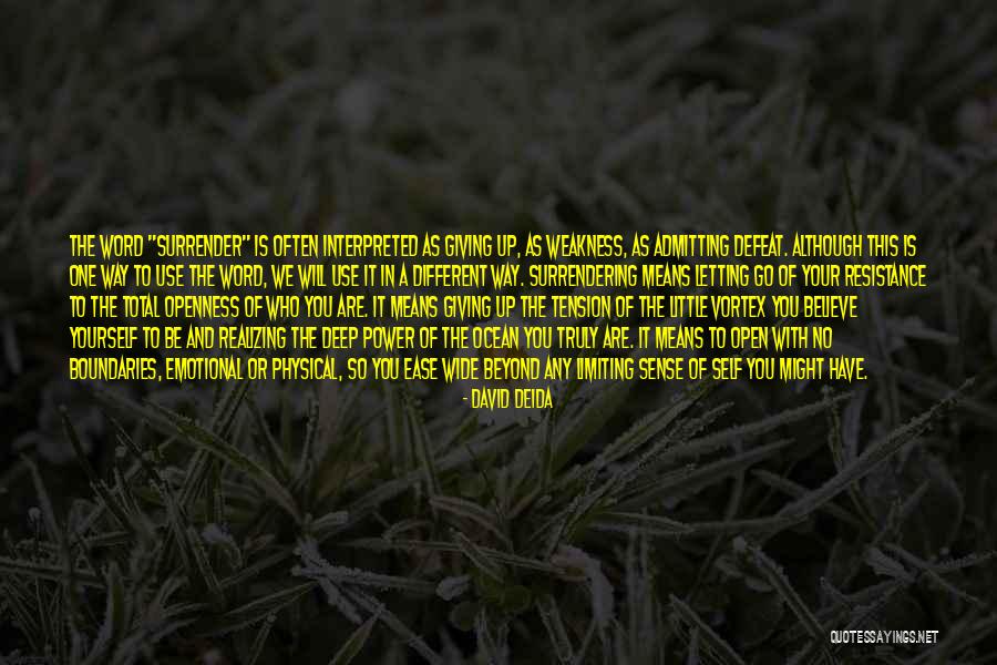 Defeat And Giving Up Quotes By David Deida Defeat And Giving Up Quotes By David Deida