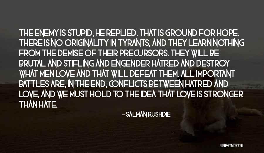 Defeat In Love Quotes By Salman Rushdie Defeat In Love Quotes By Salman Rushdie