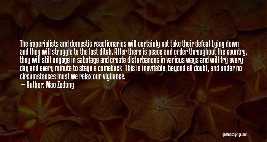 Defeat Quotes By Mao Zedong