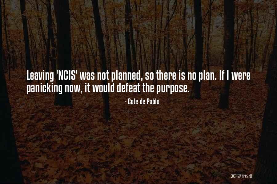 Defeat The Purpose Quotes By Cote De Pablo Defeat The Purpose Quotes By Cote De Pablo