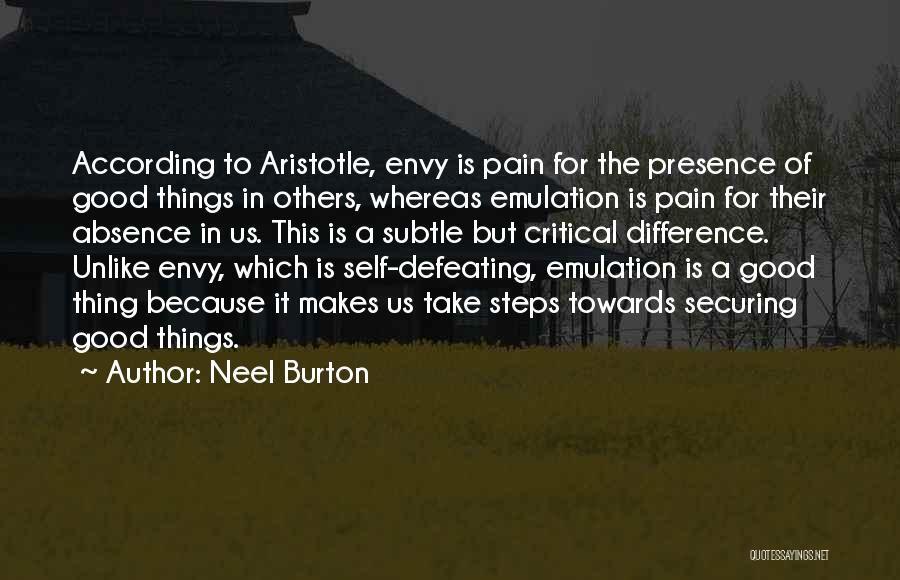 Defeating Pain Quotes By Neel Burton