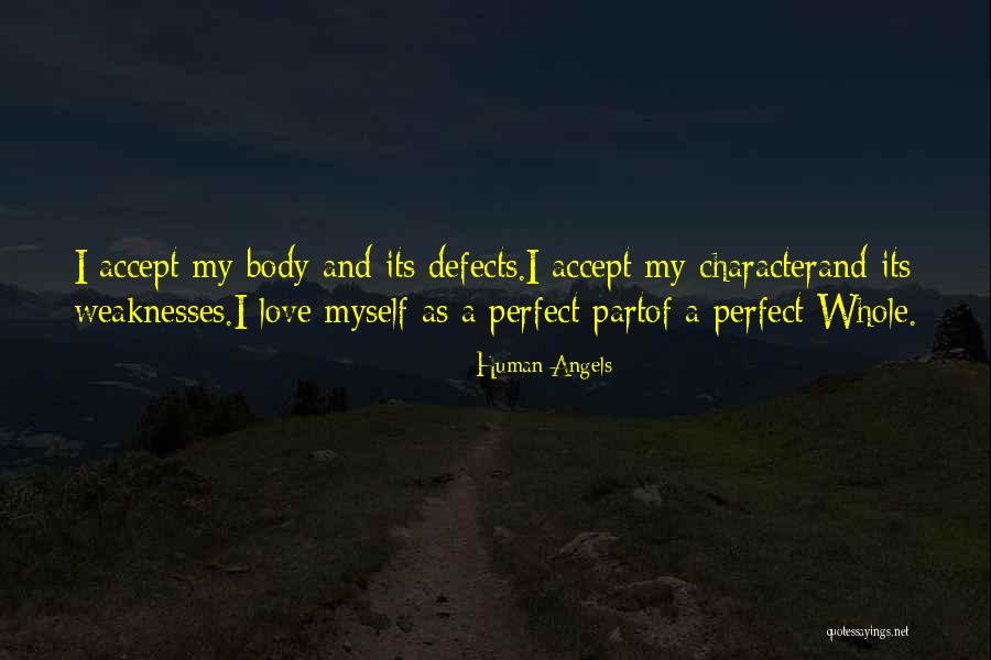 Defects Of Character Quotes By Human Angels