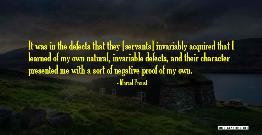 Defects Of Character Quotes By Marcel Proust