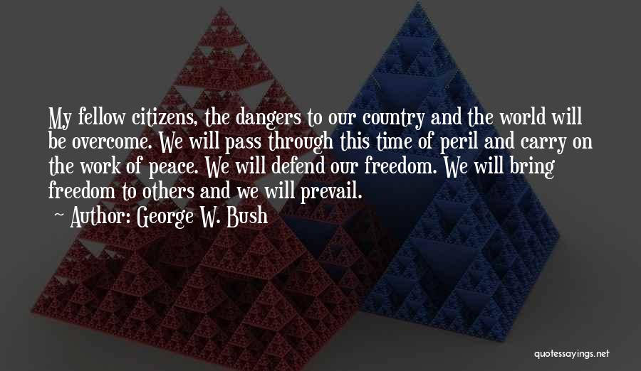 Defend Freedom Quotes By George W. Bush
