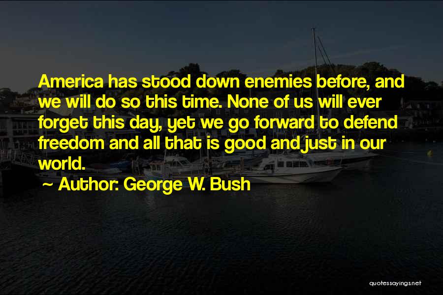 Defend Freedom Quotes By George W. Bush