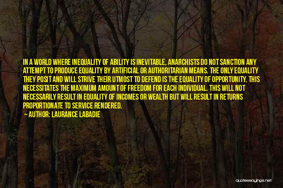 Defend Freedom Quotes By Laurance Labadie