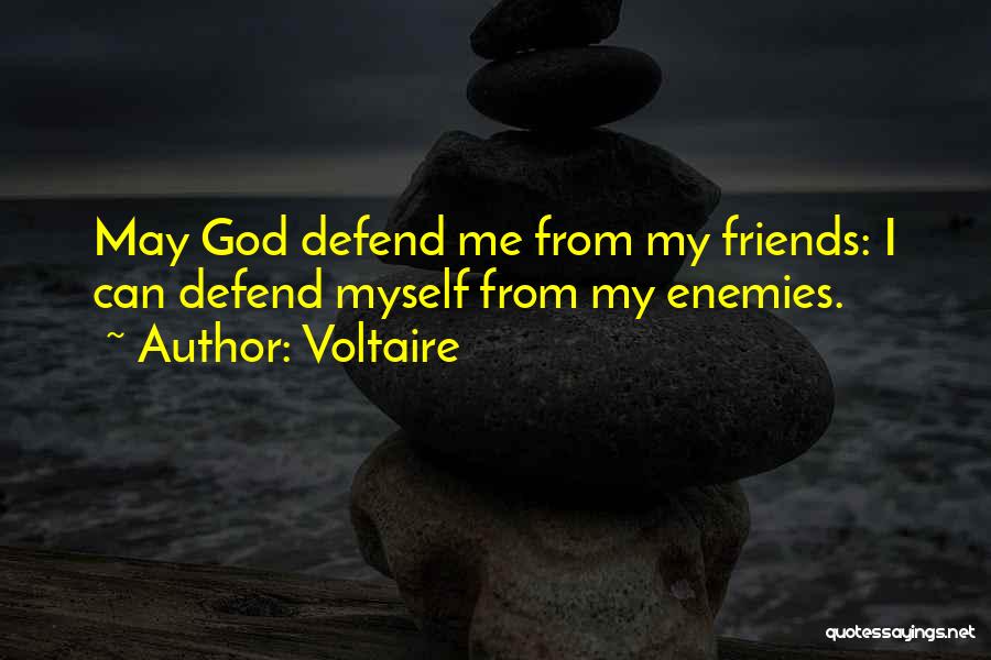 Defend Friends Quotes By Voltaire