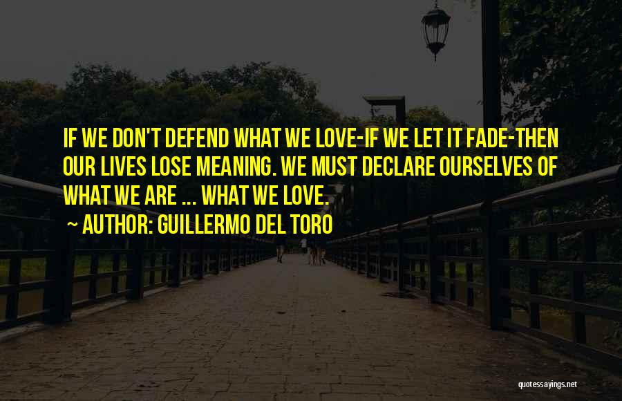 Defend Love Quotes By Guillermo Del Toro