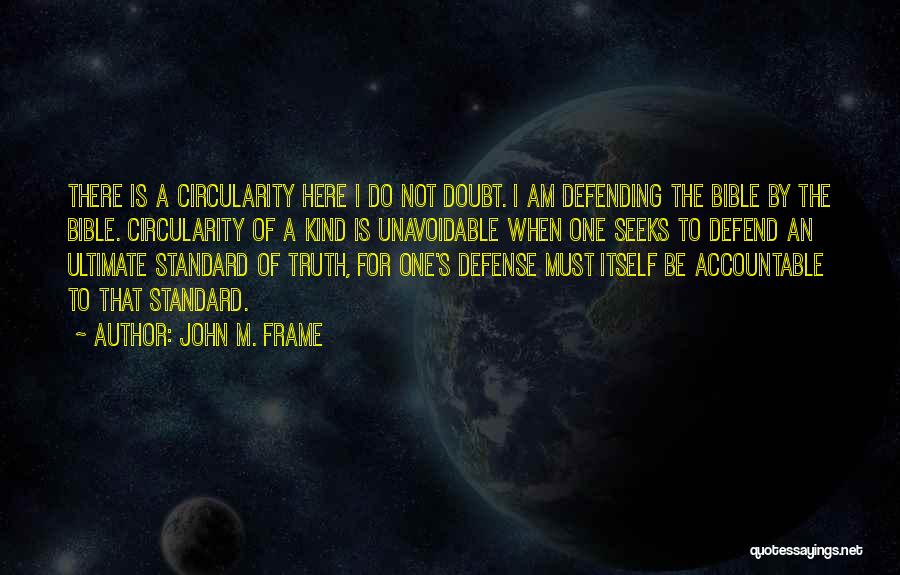 Defend Yourself Bible Quotes By John M. Frame