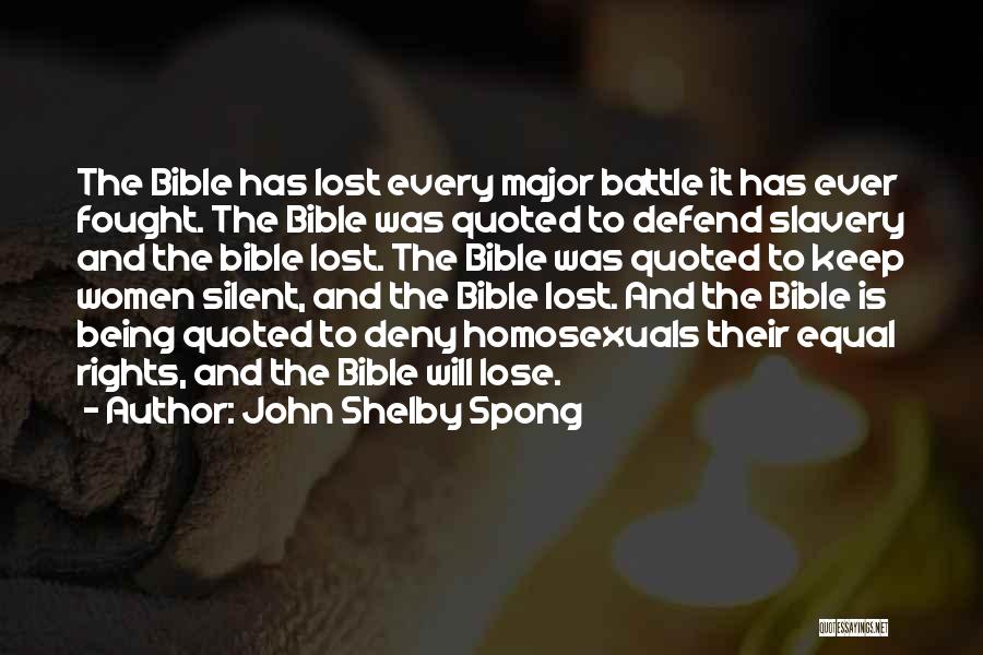 Defend Yourself Bible Quotes By John Shelby Spong