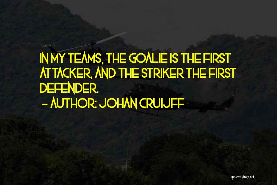 Defender Quotes By Johan Cruijff