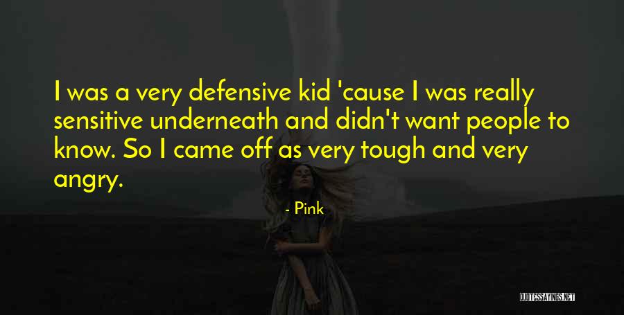 Defensive People Quotes By Pink Defensive People Quotes By Pink