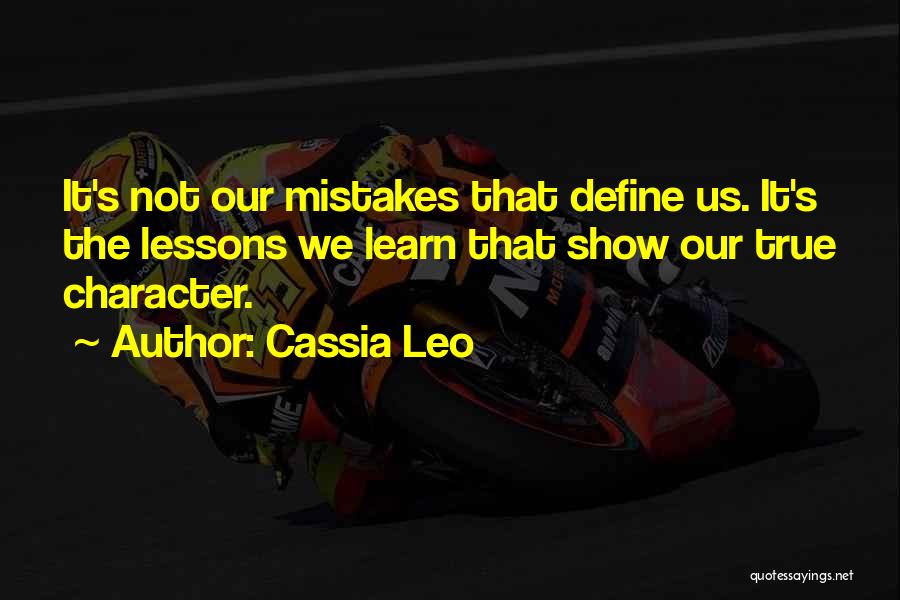 Define Character Quotes By Cassia Leo