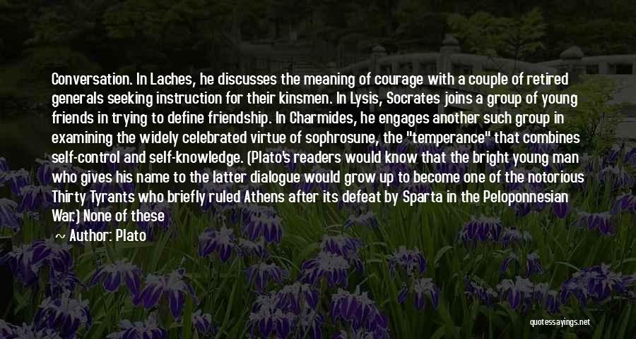 Define Courage Quotes By Plato