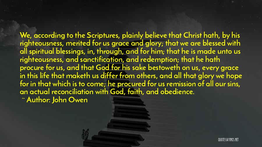 Definite Atonement Quotes By John Owen